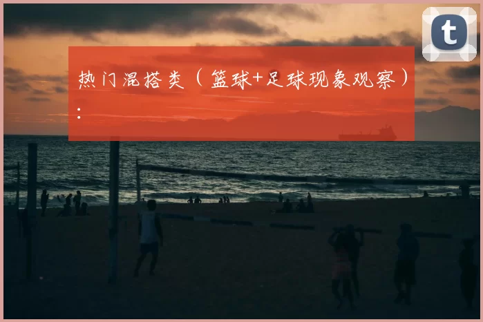 热门混搭类(篮球+足球现象观察):