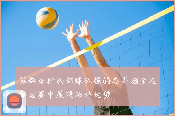 苏群分析西部球队强弱各异掘金在季后赛中展现独特优势